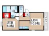ソレイユ　B 1LDKの間取り