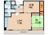 白子台ハイム 2LDKの間取り