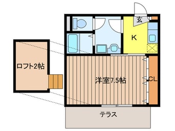 間取図 ｸﾞﾘｰﾝﾋﾞﾚｯｼﾞ