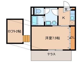 間取図 ｸﾞﾘｰﾝﾋﾞﾚｯｼﾞ