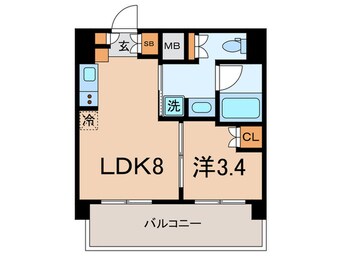 間取図 パークアクシス東蒲田