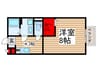 ロイヤルコ－ト 1Kの間取り