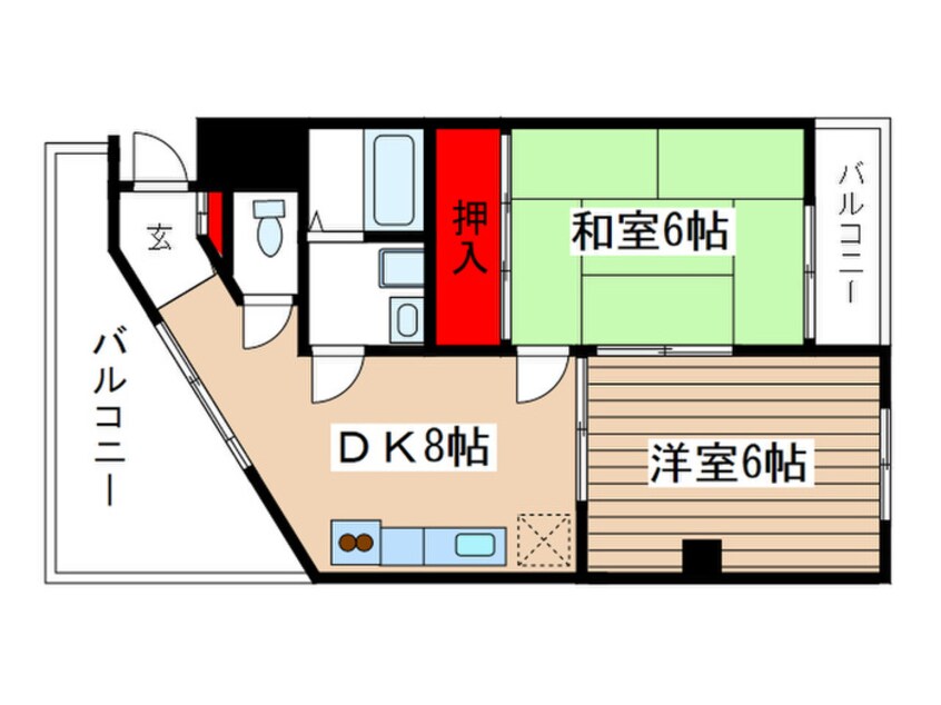 間取図 勘五郎ビル