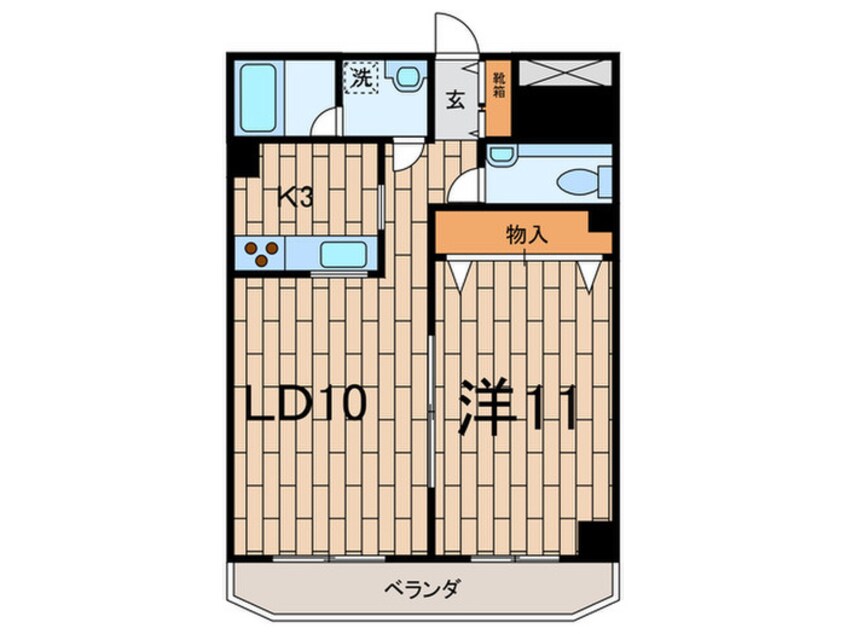 間取図 サンフラット下馬