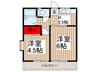 コーポ菊寿 2Kの間取り