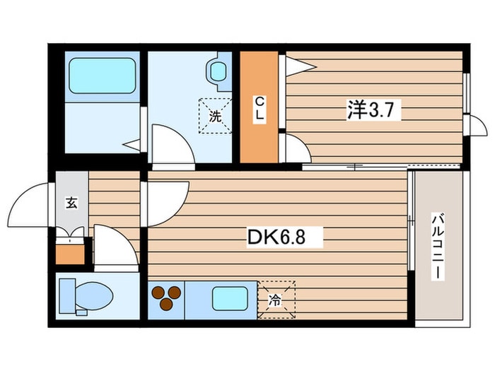 間取り図 オ－クハイツ