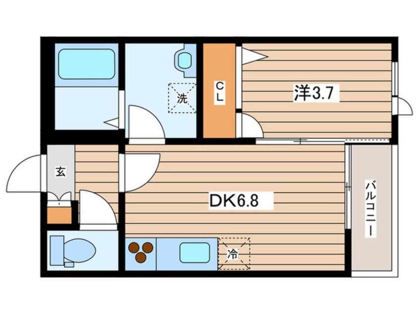 間取図 オ－クハイツ