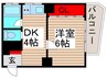 仮）メイゾン西新井（406） 1DKの間取り