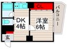 メイゾン西新井（406） 1DKの間取り