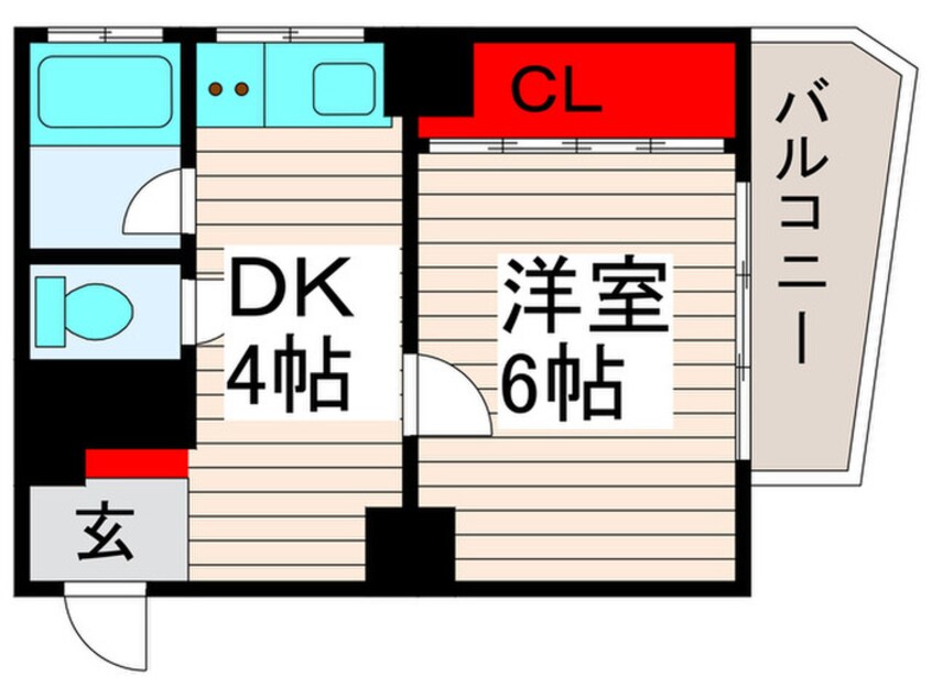 間取図 メイゾン西新井（406）