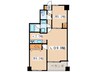 パークキューブ茅場町(902) 2LDKの間取り