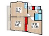 山崎ビル 2DKの間取り