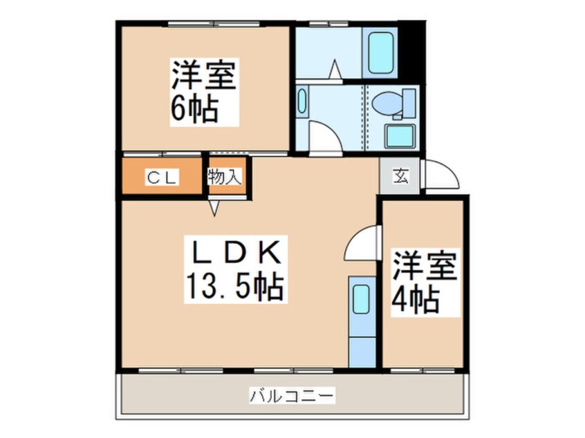 間取図 グリーンヒル藤が丘A棟