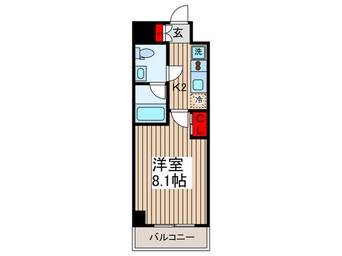 間取図 プロスペクト門前仲町(209)