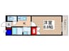ワイズ　パラシオン 1Kの間取り