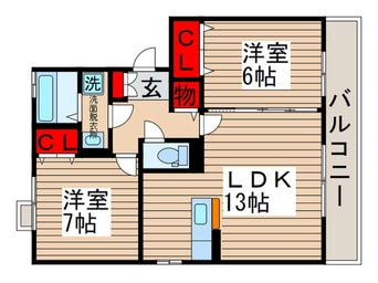 間取図 サニ－リヴＢ