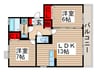 サニ－リヴＢ 2LDKの間取り