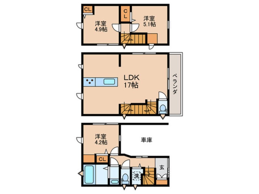 間取図 Ｋｏｌｅｔときわ台＃０３