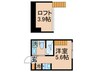 クレスト金町 1Rの間取り