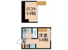 クレスト金町 1Rの間取り