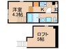 仮）東金町四丁目④コーポ 1Kの間取り