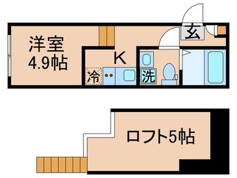 間取図 仮）東金町四丁目④コーポ