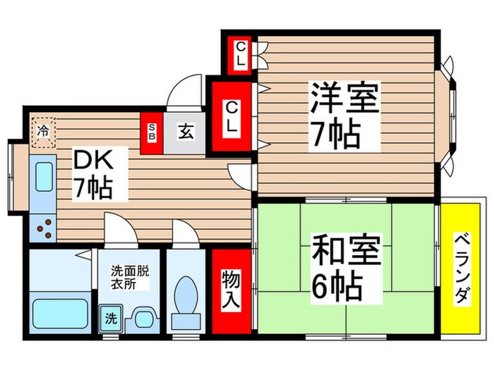 間取り図 フルール北方