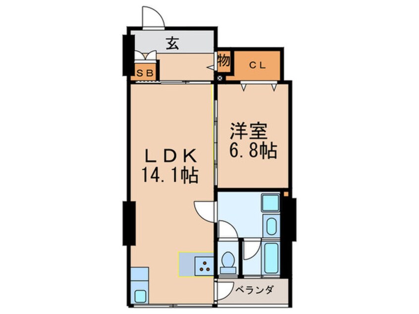 間取図 東雲ｷｬﾅﾙｺ-ﾄCODAN12号棟