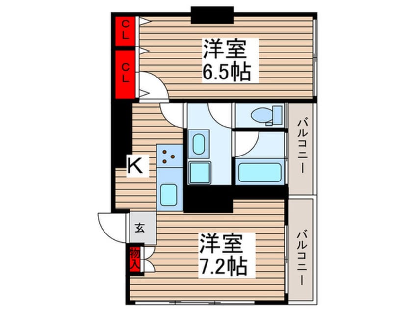 間取図 東雲ｷｬﾅﾙｺ-ﾄCODAN12号棟