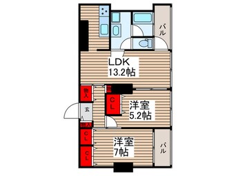 間取図 東雲ｷｬﾅﾙｺ-ﾄCODAN12号棟