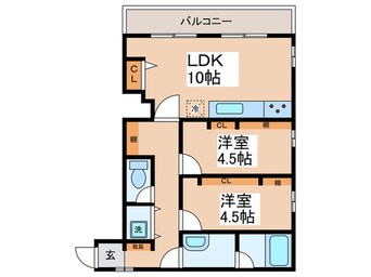 間取図 OnCo千歳烏山