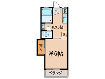 間取図 ハイツ宮崎２