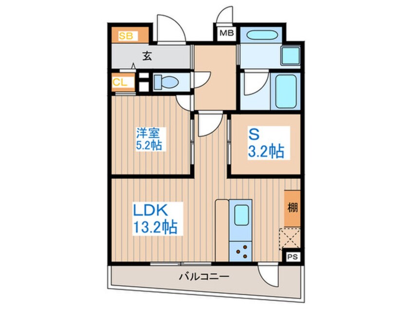 間取図 B CITY ART RESIDENCE KITAZAWA