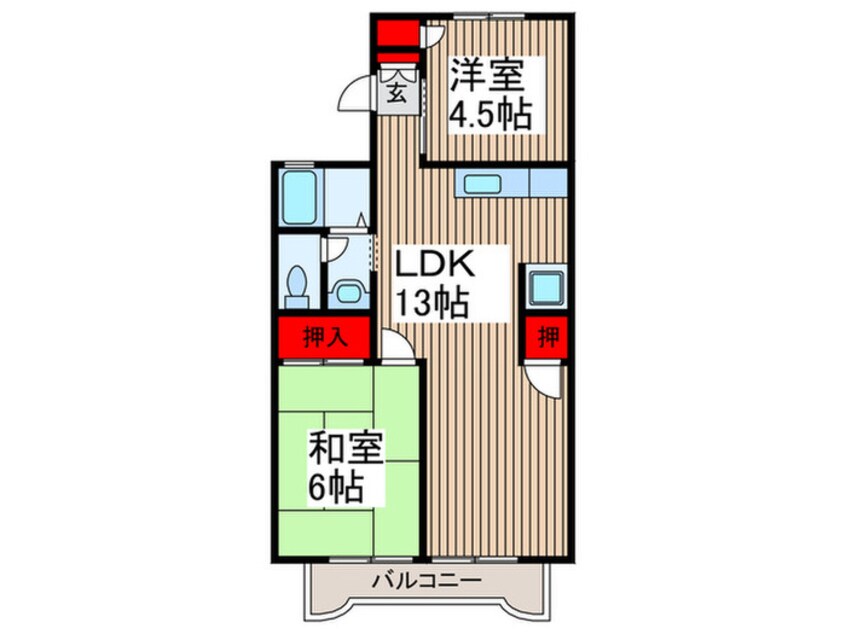 間取図 西野台ハイツ