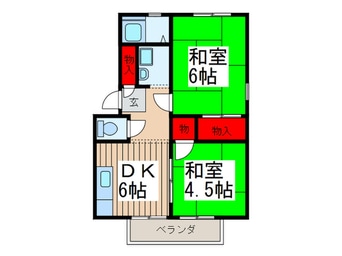間取図 栄ハイツ A棟　B棟