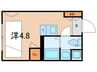 BellStage　新宿四谷 1Rの間取り