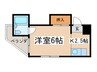 杉本マンション 1Kの間取り