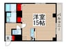 プレイアデ北上野 1Rの間取り