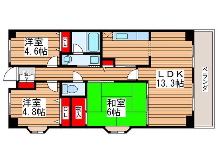 間取り図 グレースコート志村