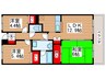 グレースコート志村 3LDKの間取り