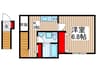 トネリコテラス 1Kの間取り