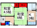 共栄荘の間取図