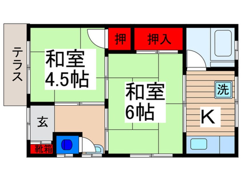 間取図 共栄荘