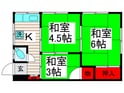 共栄荘の間取図