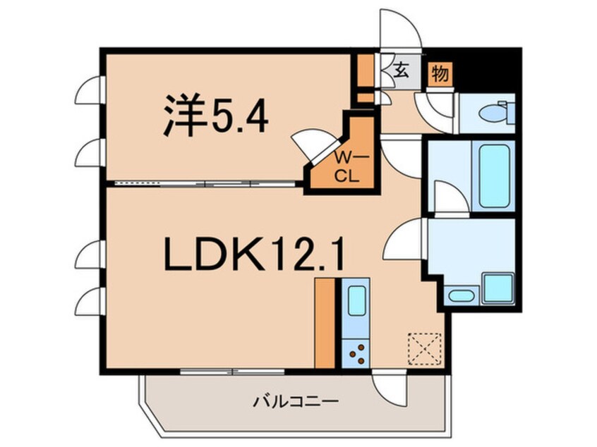 間取図 ガリシア旗の台（208）