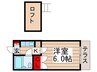 メゾン鎌ヶ谷B 1Kの間取り