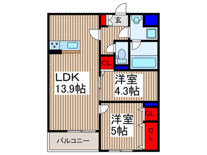 間取図 GARDEN COURT A戸田公園