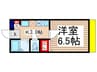 パール・レジデンス 1Kの間取り
