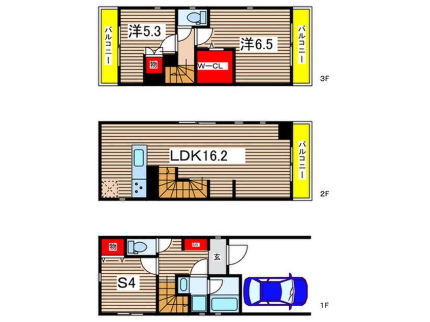 間取図 Kolet武蔵中原3