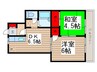 フレール谷津 2DKの間取り